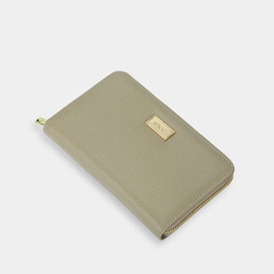 Ví nữ da thật cầm tay, ví da nam nữ nhiều ngăn, đựng vừa passport tích hợp công nghệ RFID Blocking IDIGO FW1 - 4311