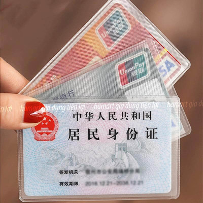 SET 2 Vỏ Bọc Thẻ Căn Cước Công Dân PVC Bán Trong Suốt Đựng CCCD Bằng Lái Xe Thẻ Ngân Hàng Card ATM