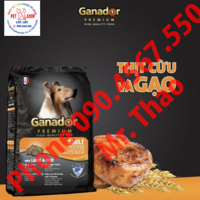 5 gói Đủ Loại Thức ăn cho chó Ganador Adult / Puppy - FIB