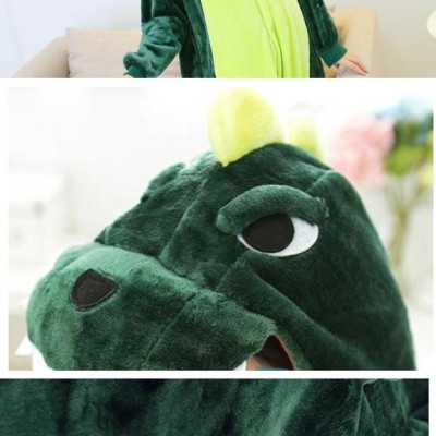 Bộ đồ liền thân hình thú Cá Sấu (Khủng long) xanh