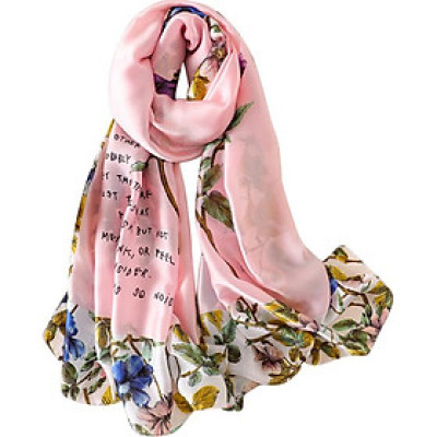 Khăn Choàng Cổ Lụa Hàng Châu Thời Trang - KLHC26101 (90 x 180 cm)