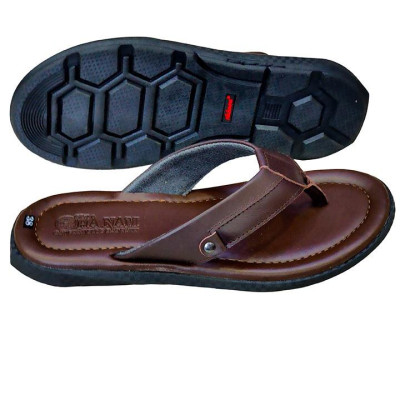 Dép Xỏ Ngón Nam Da Bò Thật TiTi ĐÔ Cao Cấp DNA2063d