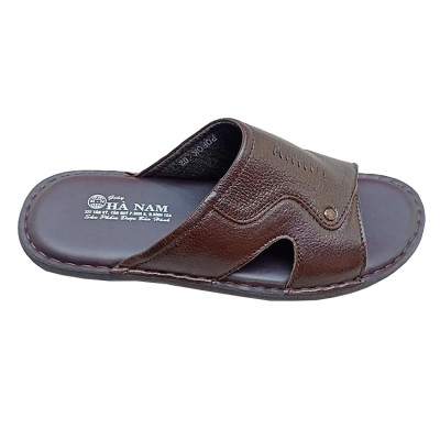 Dép Nam Quai Ngang Da Bò Thật TiTi ĐÔ Cao Cấp DN244d