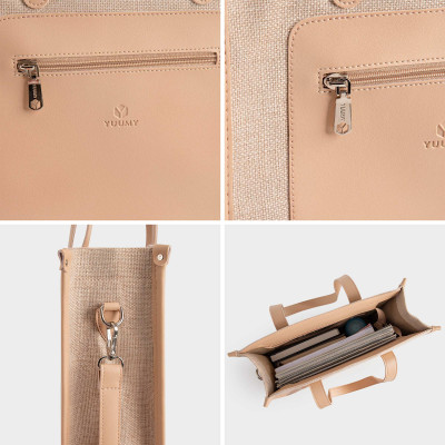 Túi Yuumy ( Thời trang nữ cói phối màu tote - Túi xách da Seasand YTX47 )