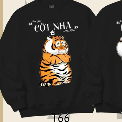Áo Sweater cặp đôi Hổ (nóc nhà - trụ cột) dễ thương Mr.Buffalo