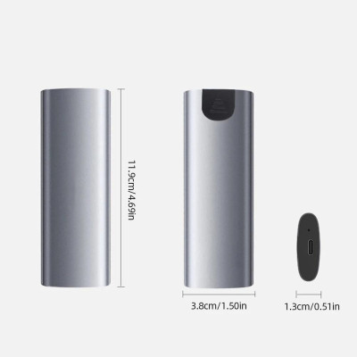Hộp Box đựng ổ cứng đa năng SSD M2 NVME và M2 SATA NGFF kèm cáp USB A và Type C kèm theo - Hàng chính hãng