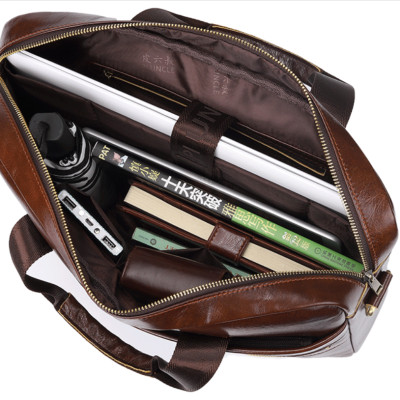 Túi xách nam công sở da bò thật cao cấp phong cách mới ( 15,6")