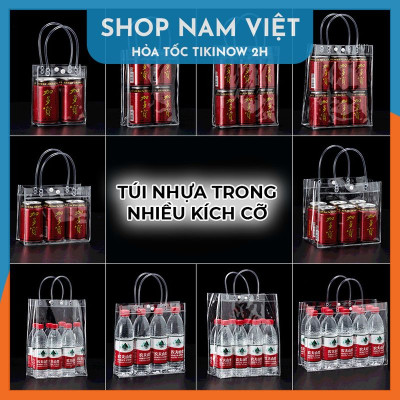 Túi Du Lịch Trong Suốt Có Quai Xách Bằng Nhựa PVC