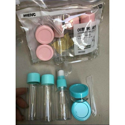Bộ chiết mỹ phẩm 5 -7 món kèm túi zip tiện dụng nhỏ gọn dễ dàng mang theo 