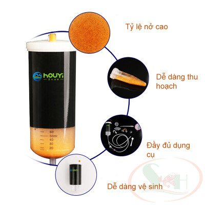 Bộ lồng ấp trứng artemia Houyi ấp nở trứng tôm nước muối sinh khối thức ăn cho cá tép