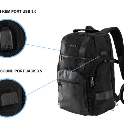 Balo laptop sức chứa lớn đi làm đi phượt chính hãng YVan 820