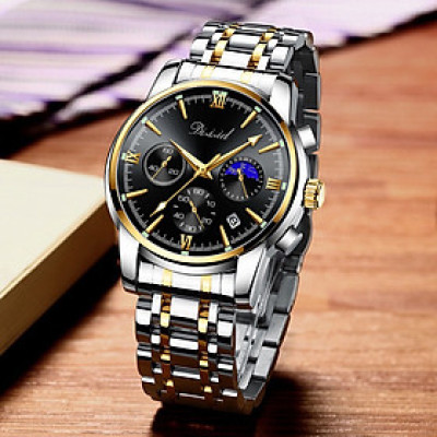 Đồng hồ nam chống nước DIZIZID chính hãng - Dây thép đúc đặc - Chạy full 6 kim và lịch ngày - Tặng kèm pin dự phòng DZT88