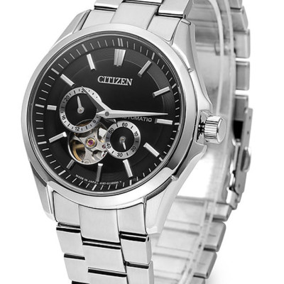 Đồng Hồ Nam Citizen Dây Thép Không Gỉ NP1010-51E - Mặt Đen (Sapphire)