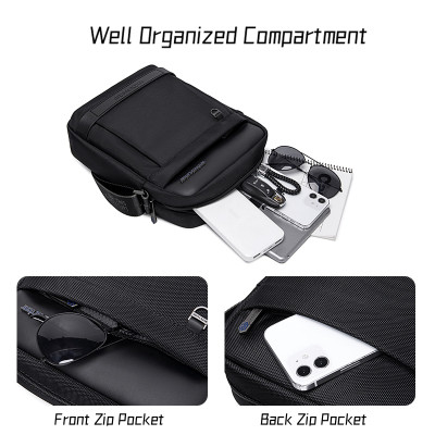 Túi đeo chéo du lịch nam Arctic Hunter K00162 chất liệu Oxford chống thấm nước, đựng ipad, thiết kế nhiều ngăn tiện dụng