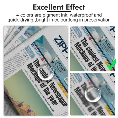 HCM-Mực in tương thích pigment màu xanh (C) Epson 008 đa năng dành cho EPN M15140 – L15160 – L15150 - hàng nhập khẩu