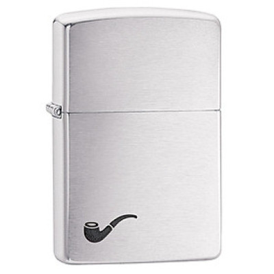 Bật Lửa Zippo Pipe Brushed Chrome 200PL