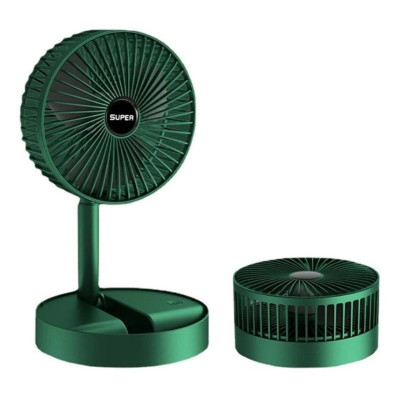 Quạt Tích Điện Để Bàn Mini Gấp Gọn - Xoay 360 Độ, 3 Tốc Độ, Pin Dung Lượng Lớn