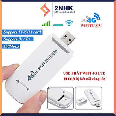 Usb phát sóng wifi từ sim 4G USB Modem, Bộ phát Wifi từ Sim 4G, Dcom phát wifi tốc độ cao,  phủ sóng rộng - Hàng chính hãng / Hàng nhập khẩu