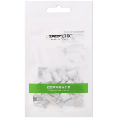 Ugreen UG40705LP127TK Màu Trắng Đầu bọc bảo vệ cho cáp sạc điện thoại + máy tính bản - HÀNG CHÍNH HÃNG