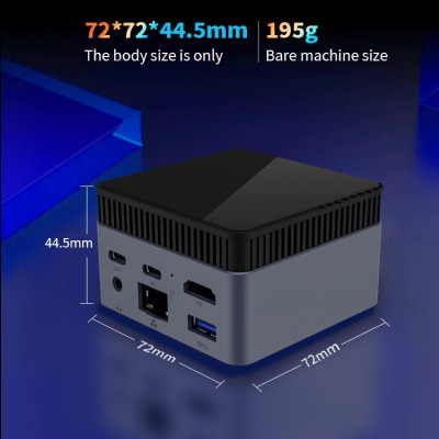 Máy Tính Siêu Nhỏ Ultra Mini Morefine ZX01 Plus - Intel thế hệ 12 Twin Lake N150 - Hỗ Trợ Xuất Hình 4K 60hz hàng nhập khẩu