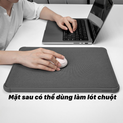Túi Bảo Vệ Laptop, đệm Chống Sốc Laptop, túi chống sốc chống thấm nước chống va đập size 13.6 inch / 14.2 inch WIWU