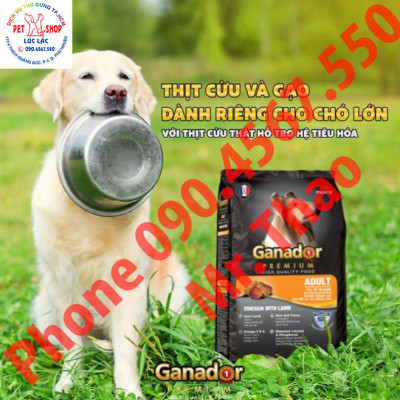 5 gói Đủ Loại Thức ăn cho chó Ganador Adult / Puppy - FIB