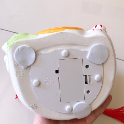 Tượng Mèo Thần Tài Ngũ phúc lâm môn vẫy tay chiêu tài lộc 20cm bằng gốm sứ - mẫu giao ngẫu nhiên