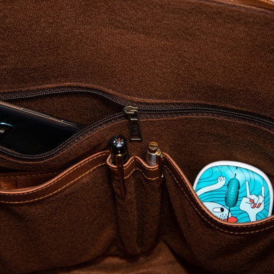 Cặp Công Sở Lata ( Thời trang nam basic đựng laptop 14,6 inch - Cặp da CA28 )