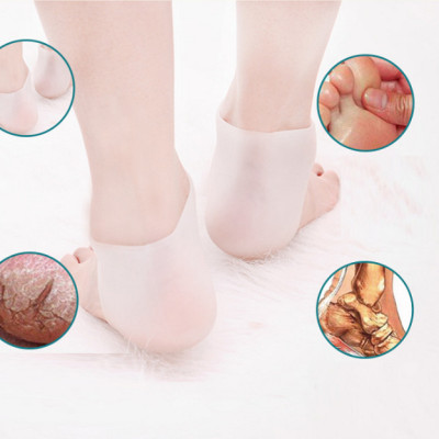 Combo 2 ĐÔI tất, vớ bảo vệ chống nứt gót chân bằng silicon