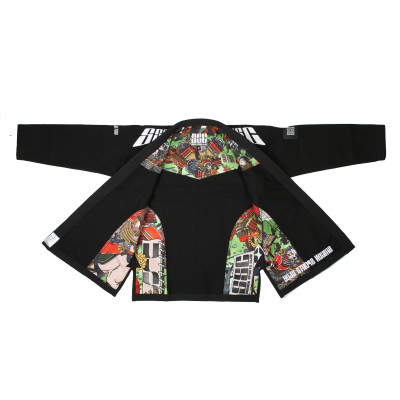 Premium Gi Đen SSC Jiu Jutsu/MMA - SP000294 - Hàng nhập khẩu, Logo SSC