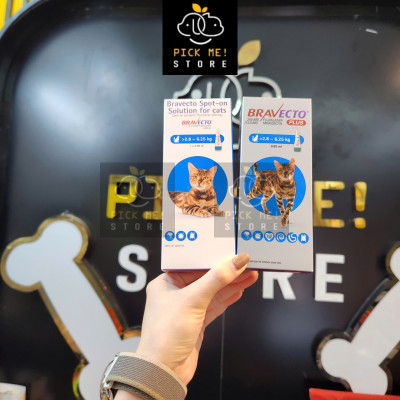 Nhỏ gáy BRAVECTO Trị Bọ Chét, Ve Rận, Rận Tai, Viêm da cho Mèo từ 2.8-6.25kg