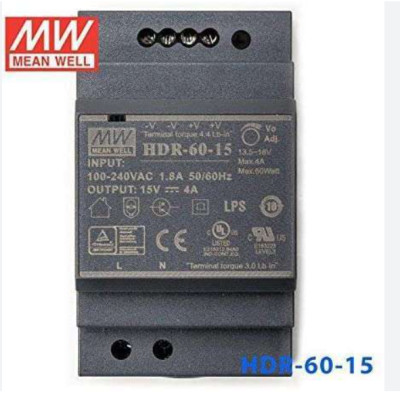 Nguồn Meanwell HDR-60-15 Hàng nhập khẩu
