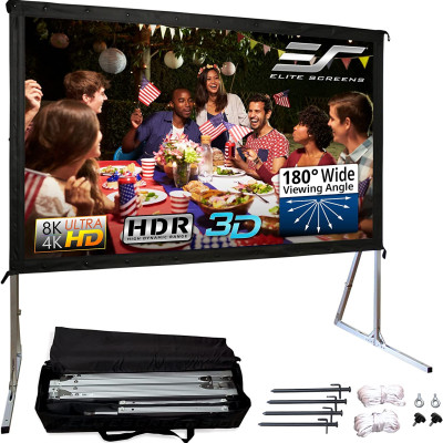 Màn Chiếu Elite Screens Dòng Yard Master 2, 120 inch Tỷ lệ Khung Hình 16:9 (Vùng hiển thị 149.9 x 265.9 cm) 1.3 Gain (OMS120H2) – Hàng Chính Hãng