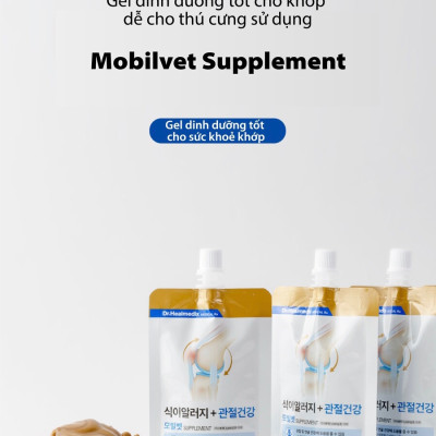 100g Gel dinh dưỡng Dr.Healmedix Mobilvet Supplement bảo vệ xương khớp,tăng miễn dịch,chống dị ứng