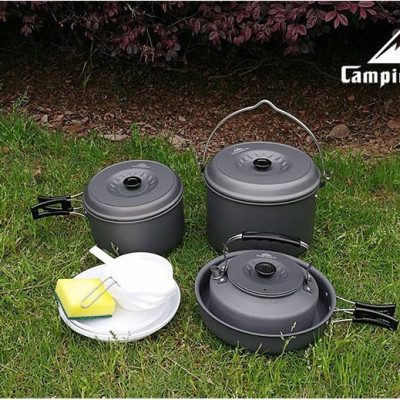 Bộ nồi nhôm dã ngoại Campingmoon MC-700