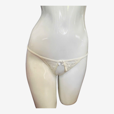 Váy Ngủ Ren Hoa D507 Cột Dây Khoét Ngực Xuyên Thấu Kèm Chip