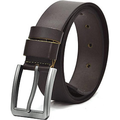 Thắt lưng da bò nam AT Leather Premium PK1 - Nâu