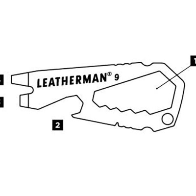 Móc khóa đa năng Leatherman 9, #9 (4 tools)
