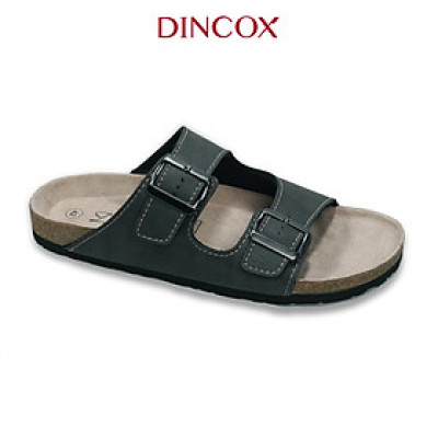 Dép Đế Trấu Nam 2 Khóa Charcoal DC01 Dincox