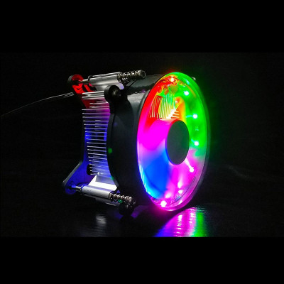 Quạt tản nhiệt CPU Led rainbow 11X for Intell lõi đồng nguyên chất cho máy tính hàng nhập khẩu