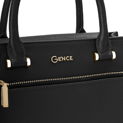 Túi xách nữ công sở Gence da bò Mill TX15 Black