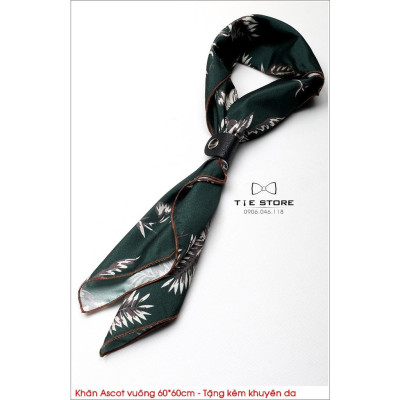 NHIỀU MẪU Khăn Ascot  vuông 60*60cm - Khăn quàng trong áo sơ mi - New Collection