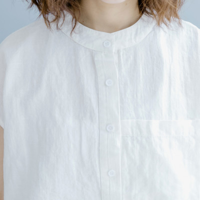 Áo sơ mi nữ form rộng sát nách, chất liệu mềm mát, áo kiểu nữ, form trẻ trung, năng động NeSa Shop SMT03