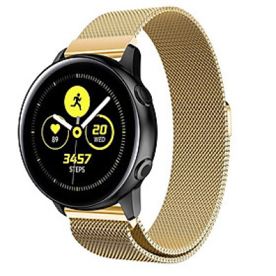 Dây Đồng Hồ 20mm Thép Lưới Nam Châm Cho Đồng Hồ Samsung Galaxy Watch Active 2, Active, Galaxy Watch 42mm 
