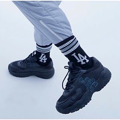 Tất cổ cao nam nữ cotton dày dặn mẫu chữ đơn giản - combo 3 đôi tặng kèm túi zip