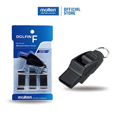 Còi trọng tài bóng đá Molten Dolfin F kẹp tay