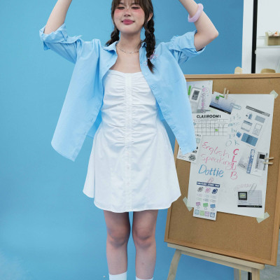 DOTTIE - Áo sơmi viền bèo - T1121