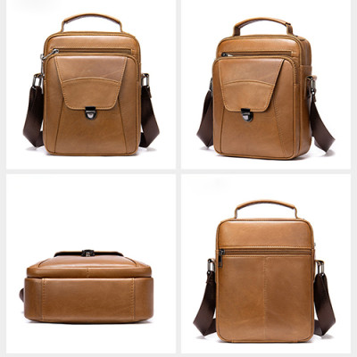 Túi đeo chéo nam Marrant BHM7329 Túi xách tay, da bò nguyên miếng, không bong tróc