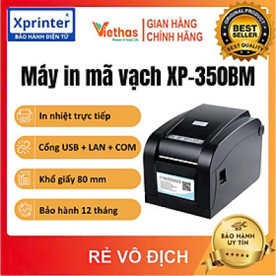 Máy in tem nhãn và in hóa đơn Xprinter XP-350BM- Hàng Nhập Khẩu