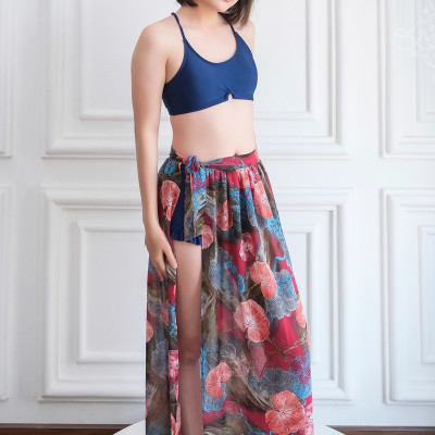 Khăn quấn đi biển LMcation Maya - Hoa nhiệt đới